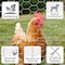 Garden Zone Garden Craft 18 in. H X 50 ft. L Galvanized Steel Poultry Netting 1 in. 161850 - alternate 2
